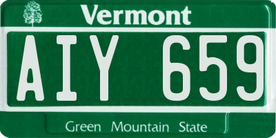 VT license plate AIY659