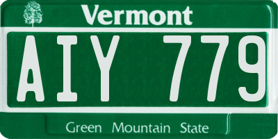 VT license plate AIY779
