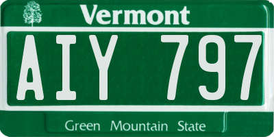 VT license plate AIY797