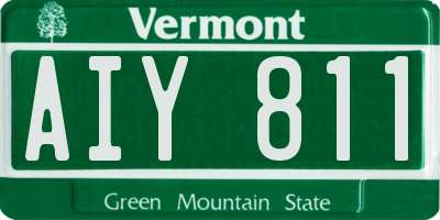 VT license plate AIY811