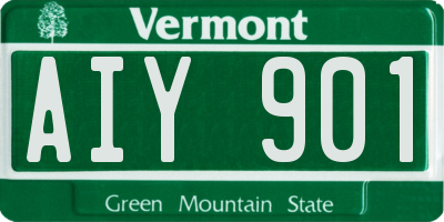 VT license plate AIY901