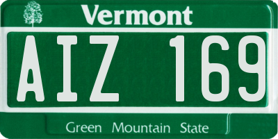 VT license plate AIZ169