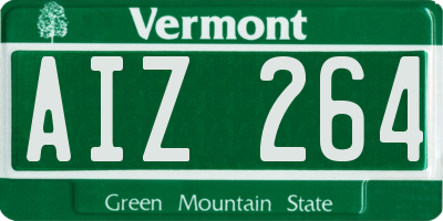 VT license plate AIZ264