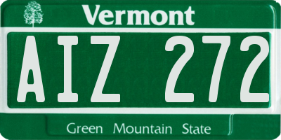 VT license plate AIZ272