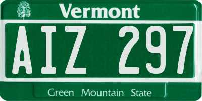 VT license plate AIZ297