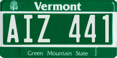 VT license plate AIZ441