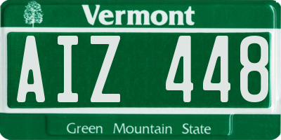 VT license plate AIZ448