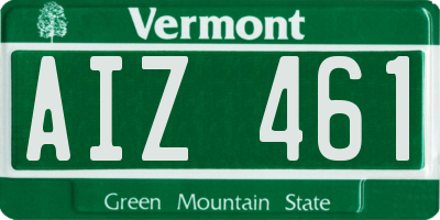 VT license plate AIZ461