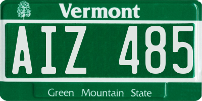 VT license plate AIZ485