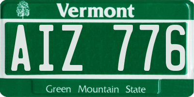 VT license plate AIZ776