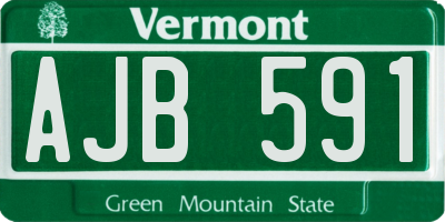 VT license plate AJB591