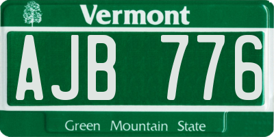 VT license plate AJB776
