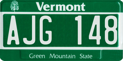 VT license plate AJG148