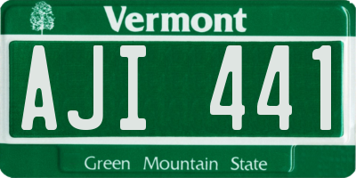 VT license plate AJI441