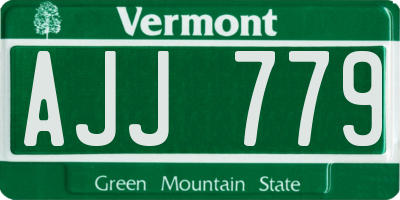 VT license plate AJJ779