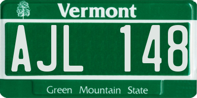 VT license plate AJL148