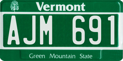 VT license plate AJM691