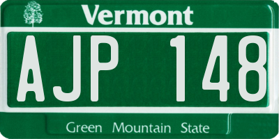 VT license plate AJP148