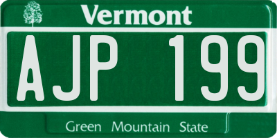 VT license plate AJP199