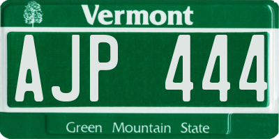 VT license plate AJP444