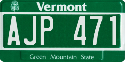 VT license plate AJP471