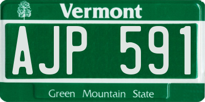 VT license plate AJP591