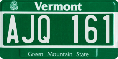 VT license plate AJQ161