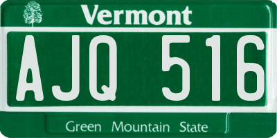VT license plate AJQ516