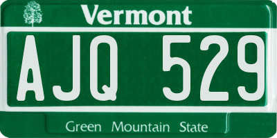 VT license plate AJQ529