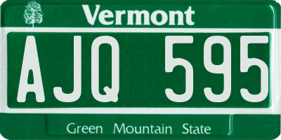 VT license plate AJQ595