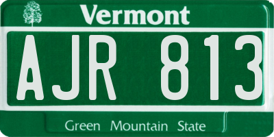 VT license plate AJR813