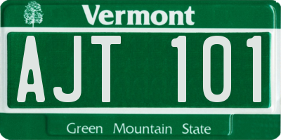 VT license plate AJT101