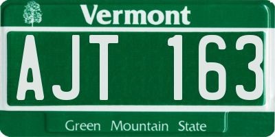 VT license plate AJT163