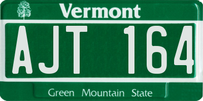 VT license plate AJT164