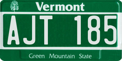 VT license plate AJT185
