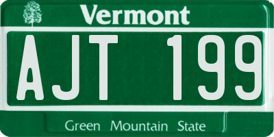 VT license plate AJT199