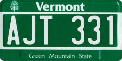 VT license plate AJT331