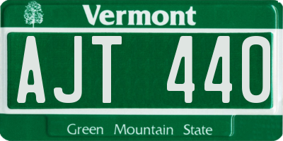 VT license plate AJT440