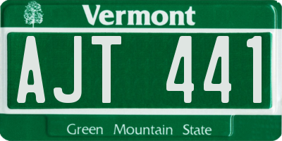 VT license plate AJT441