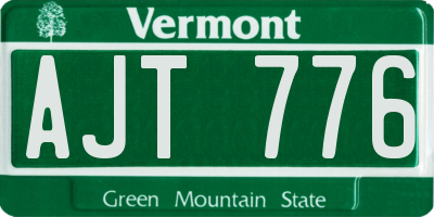 VT license plate AJT776