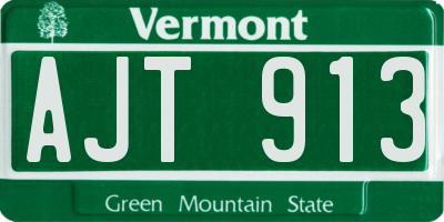 VT license plate AJT913