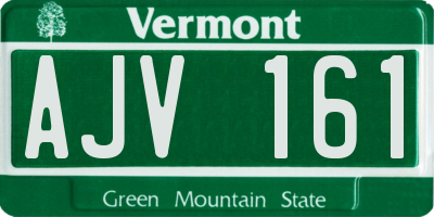 VT license plate AJV161