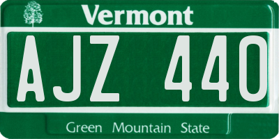 VT license plate AJZ440