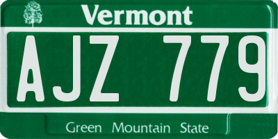 VT license plate AJZ779