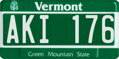VT license plate AKI176