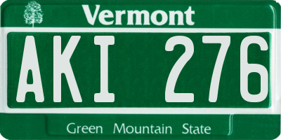 VT license plate AKI276