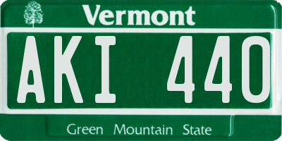 VT license plate AKI440