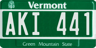 VT license plate AKI441