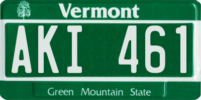 VT license plate AKI461