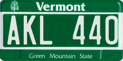 VT license plate AKL440